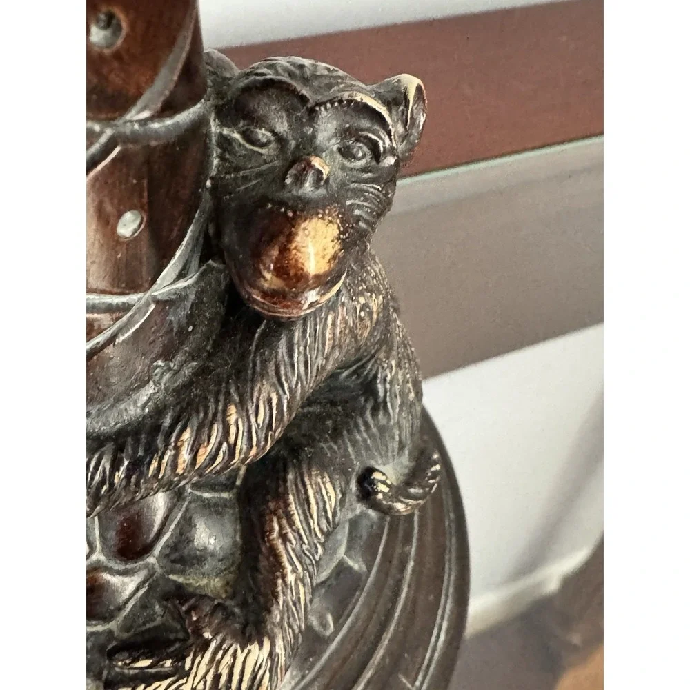 Vintage Monkey Palm‎ Tree Table Lamp Base Hollywood Regency Tropical Decor